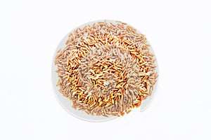 Ricein isolate on white.