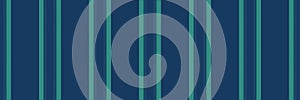 Rich background vector lines, manufacture pattern seamless textile. Trade stripe fabric texture vertical in blue and mint colors