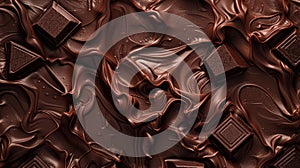 A rich chocolate brown textured background with a deep, luxurious feel