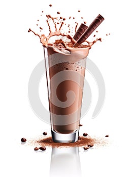 Rich chocolate milkshake