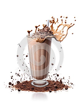 Rich chocolate milkshake