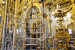 Rich decorated interior of the Bode Museum, Berlin, Germany
