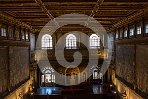 Interior in Palazzo Vecchio Old Palace Florence, Tuscany, Ital