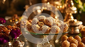 Rich Jaggery and Nut Sweet Balls ai generated