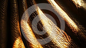 Dramatic Golden Leather Texture Background Good Resolution Stock Photo