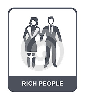 rich people icon in trendy design style. rich people icon isolated on white background. rich people vector icon simple and modern