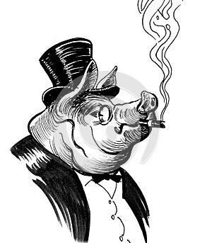 Rich pig