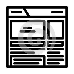 rich snippets seo line icon vector illustration