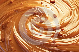 Rich toffee backdrop swirls with caramel, irresistibly sweet temptation photo