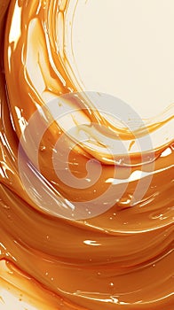 Rich toffee backdrop swirls with caramel, irresistibly sweet temptation