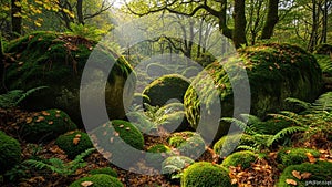 Rich undergrowth create a sense of ancient tranquility typical of