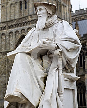 Richard Hooker Statue in Exeter