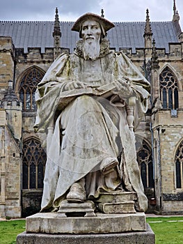 Richard Hooker statue in Exeter