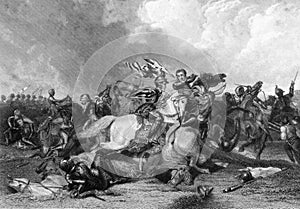 Richard III at the Battle of Bosworth