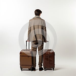 Richard With Suitcase: A Minimalistic Symmetry Of American Consumer Culture