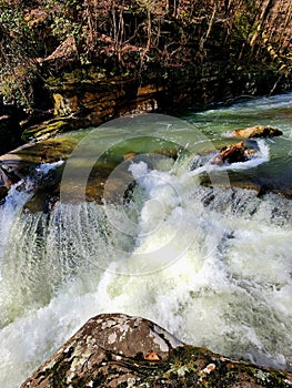 Richland Creek laurel snow state natural Area Creek art abstract Scenic waterfall photo
