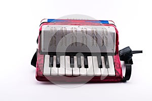 Richly colored small accordion toy