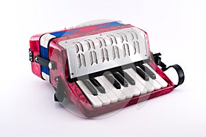 Richly colored small accordion toy