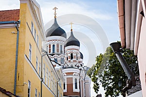 Richly decorated Russian Orthodox church