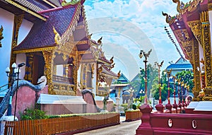 Wat Saen Muang Ma temple grounds, Chiang Mai, Thailand photo