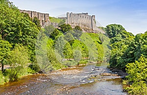 Richmond Castle and the River Swale photo