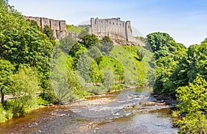 Richmond Castle and the River Swale photo