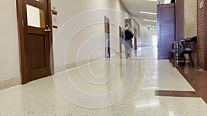 Richmond County Courthouse lawyer in hallway