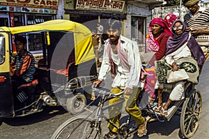 Rickshaw Driver Delhi India