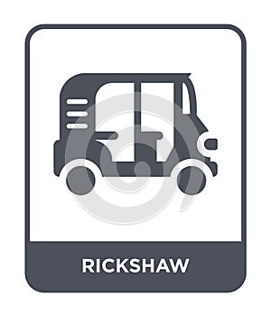 rickshaw icon in trendy design style. rickshaw icon isolated on white background. rickshaw vector icon simple and modern flat