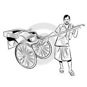 rickshaw, Indian Kolkata