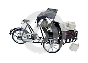 Rickshaw and luggage