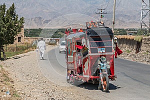 Rickshaw Provinz Kapisa Afghanistan