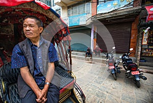 Rickshaws driver Nepal