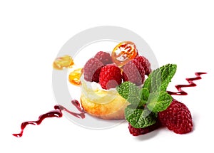 Ricotta Cheese Cake with Raspberry