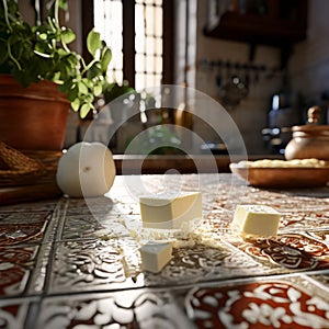 ricotta cheese performing an acrobatic