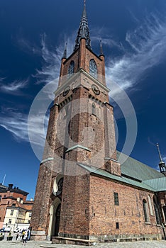 Riddarholmen Church on Riddarholmen island Stockholm