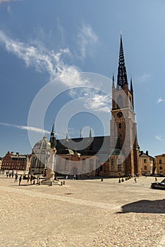 Riddarholmen Church on Riddarholmen island Stockholm