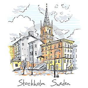 Riddarholmen in Stockholm, Sweden