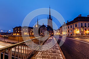 Riddarholmskyrkan Church in Stockholm Old Town (Gamla Stan)