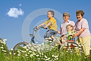 Ride with grandparents