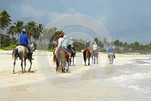 Jazda na koňmo na pláž 