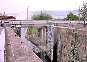 Rideau Canal Smiths Falls lock May 2008