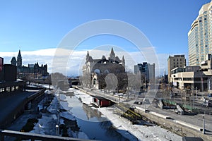 Rideau Canal in winter, Ottawa, Canada, Ontario