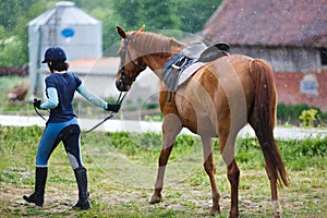 Rider with the horse