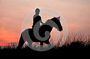 A Rider Silhouette