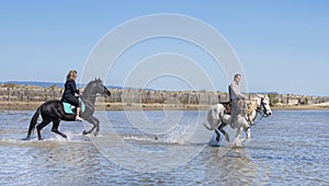 Riders on the beach