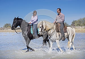 Riders on the beach