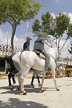 Riders in Seville photo