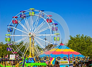 Rides At Small County Fair