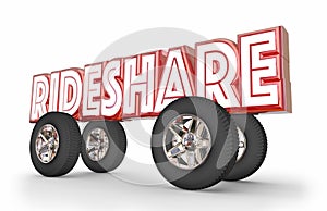 Rideshare Car Vehicle Transportation Sharing Rides photo